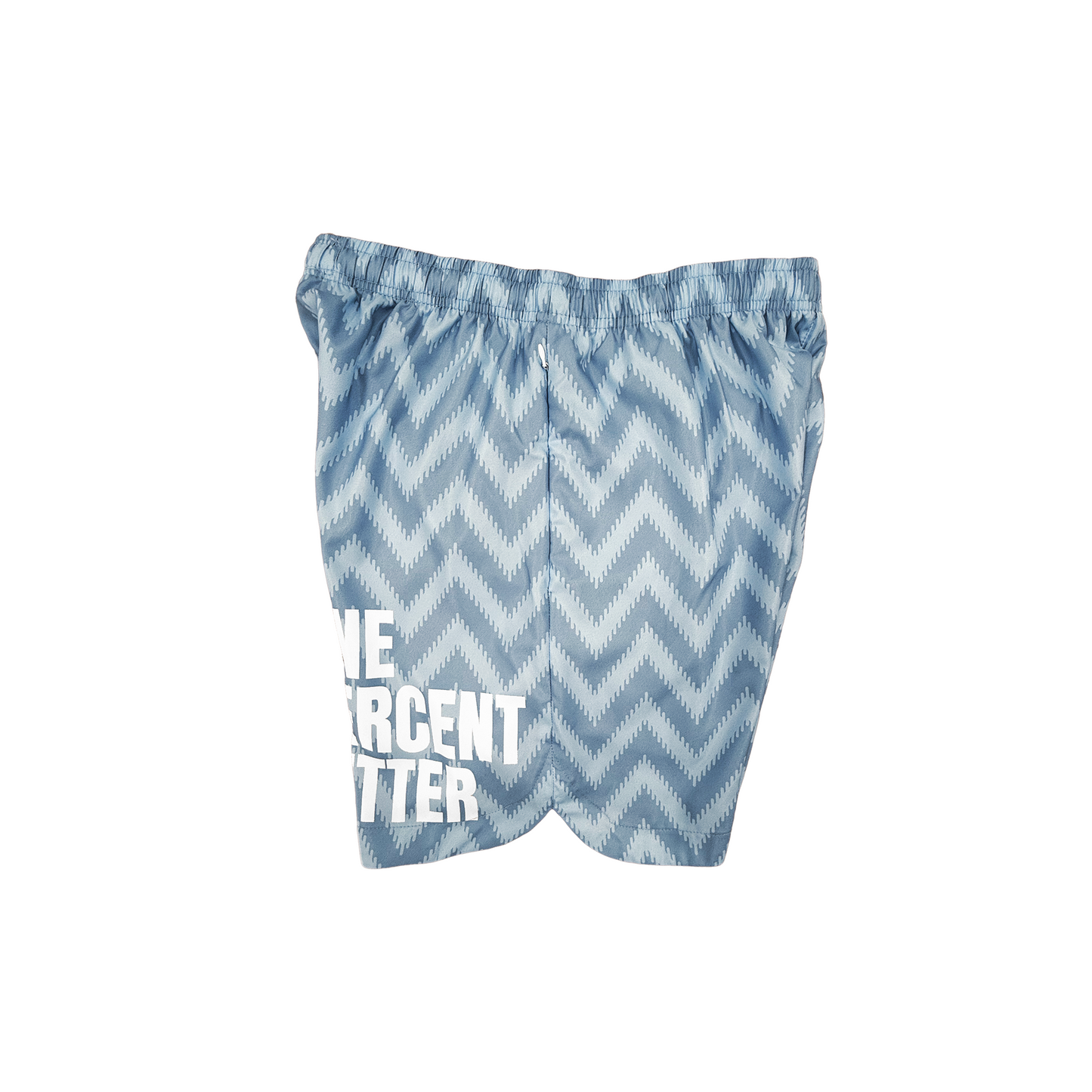 Chris Rivers Carolina Blue RAPP One Percent Better Training Short Right Side