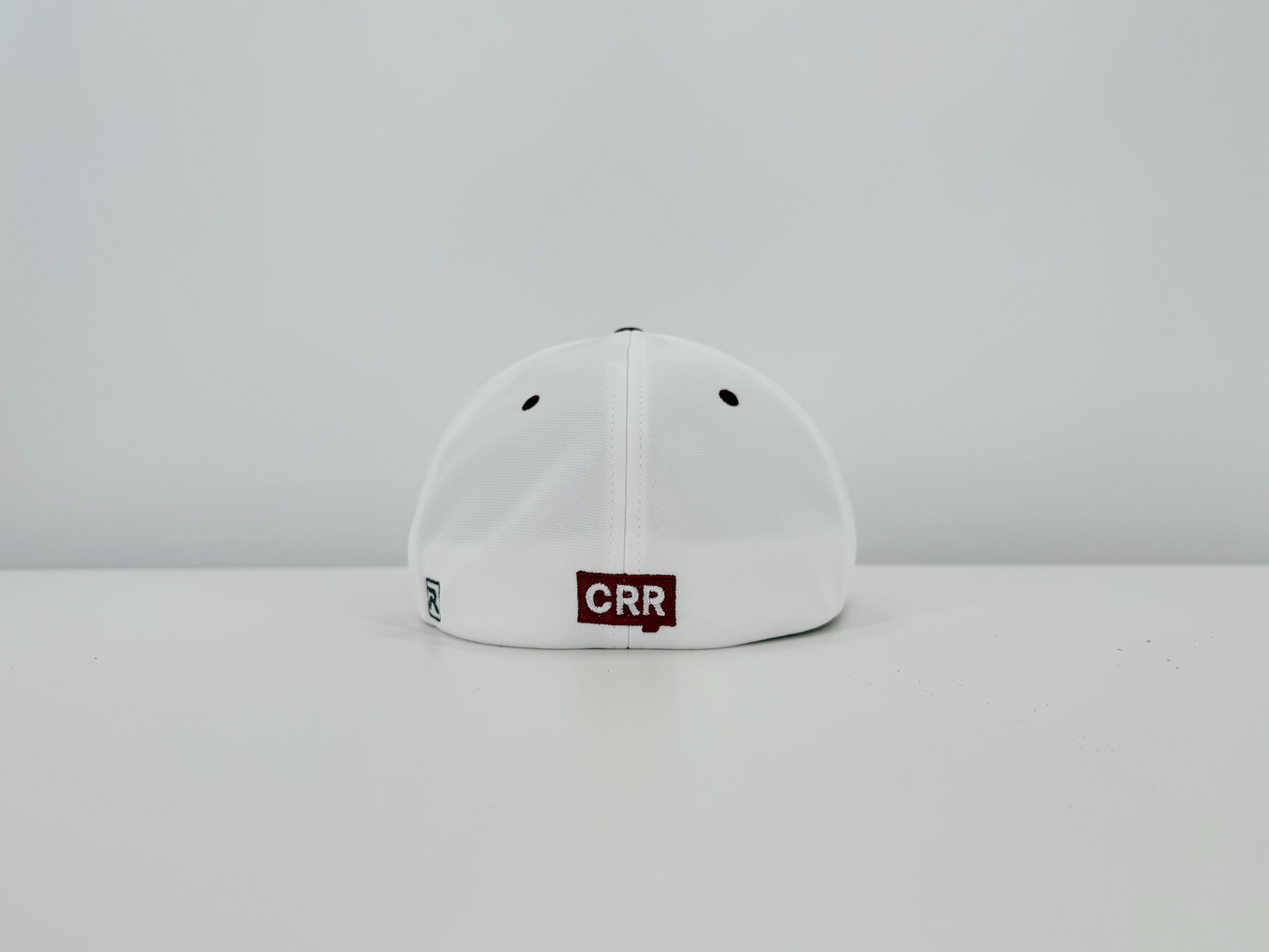White/Maroon One Percent Better Hat Back