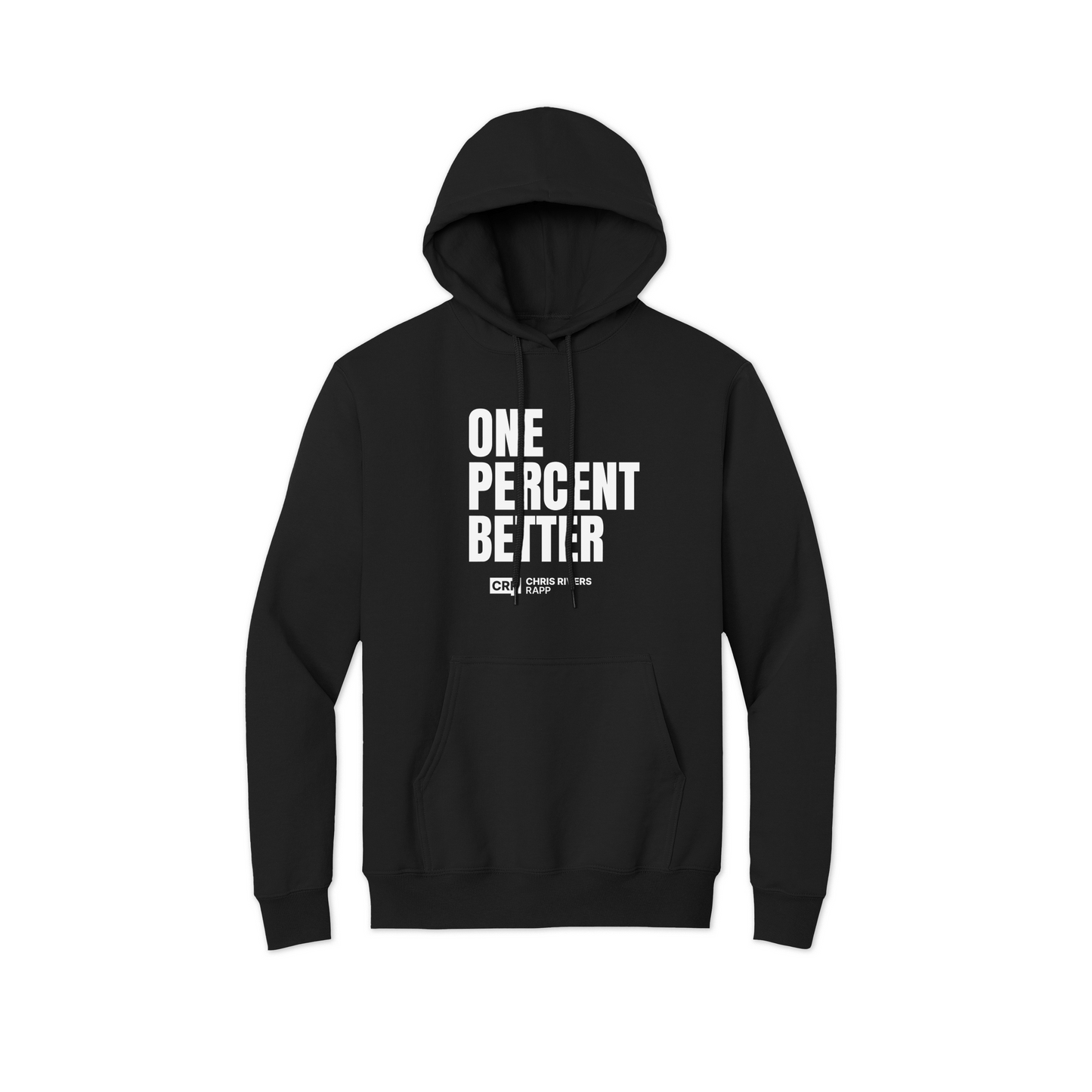 Chris Rivers Black RAPP One Percent Better Hoodie