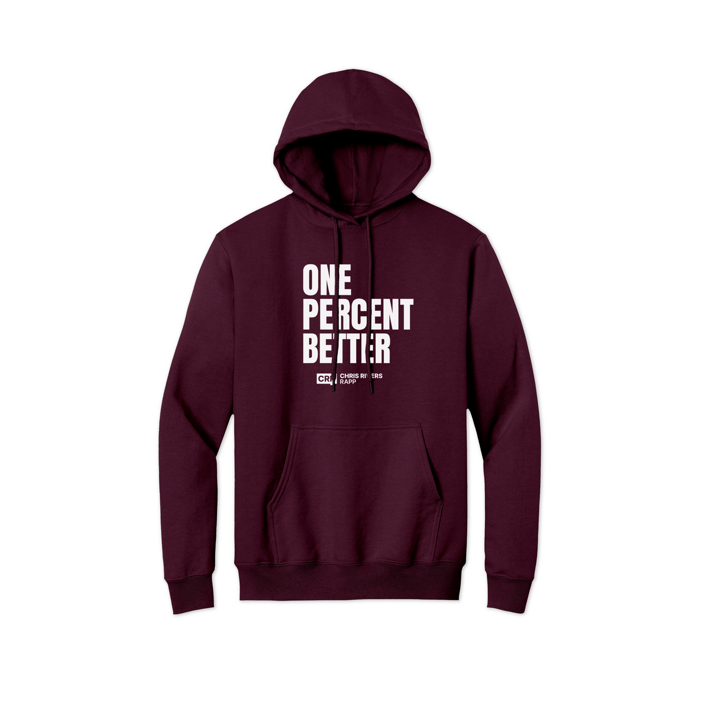 Chris Rivers RAPP Maroon One Percent Better Hoodie