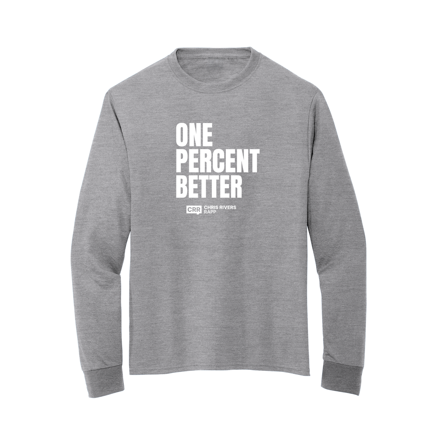 Chris Rivers RAPP Athletic Heather One Percent Better L/S Workout Tee