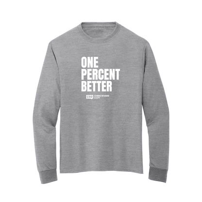 Chris Rivers RAPP Athletic Heather One Percent Better L/S Workout Tee