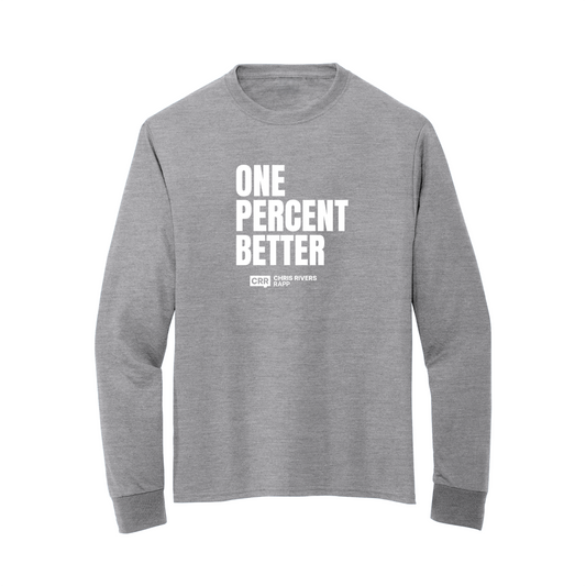 Chris Rivers RAPP Athletic Heather One Percent Better L/S Workout Tee