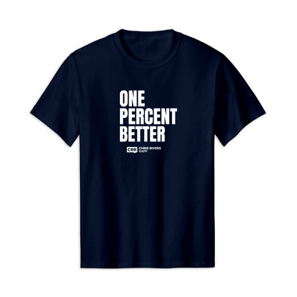 Navy One Percent Better Tee